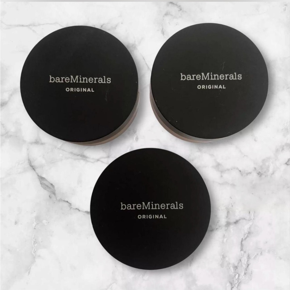 bareMinerals Original Loose Foundation Powder Medium Beige 12 Lot of 3 Brand New